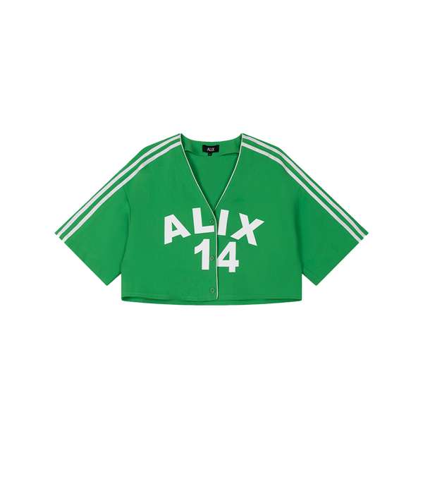Alix The Label Cropped Baseball Shirt