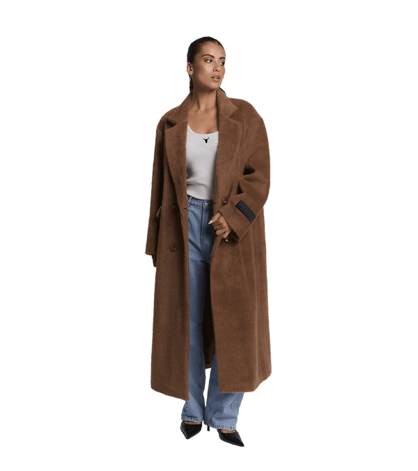 Alix The Label Long Hairy Coat