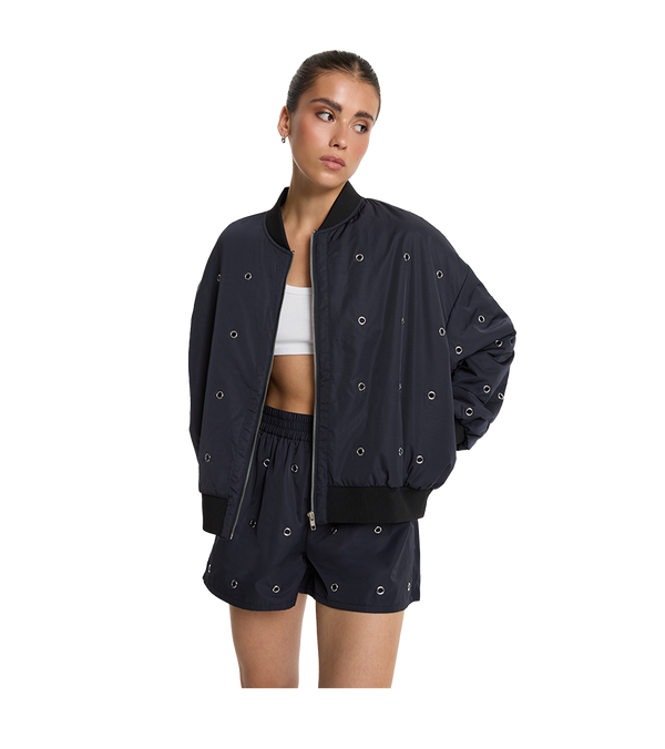 Alix The Label Eyelet Bomber