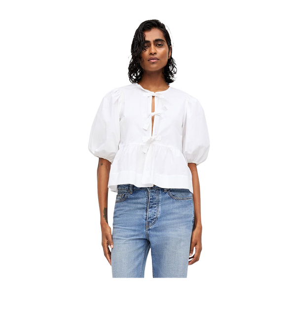 Ganni Poplin Blouse