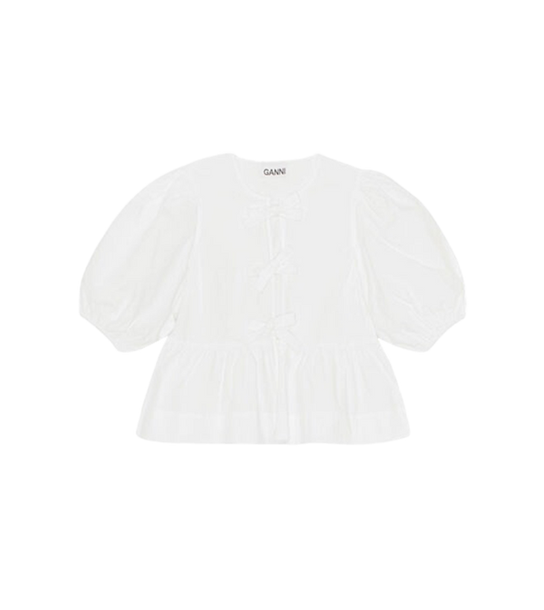 Ganni Poplin Blouse