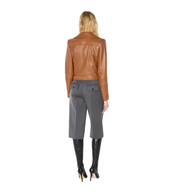 Elisabetta Franchi Leren Bikerjack