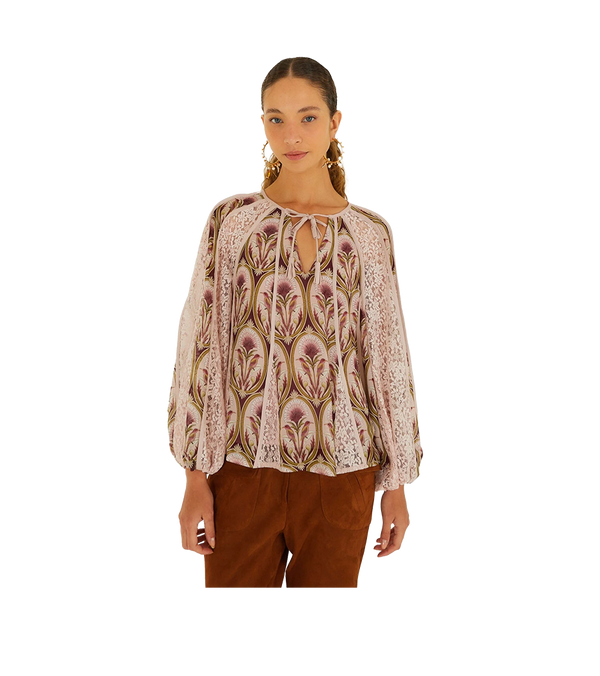 Farm Rio Birds Tree Blouse