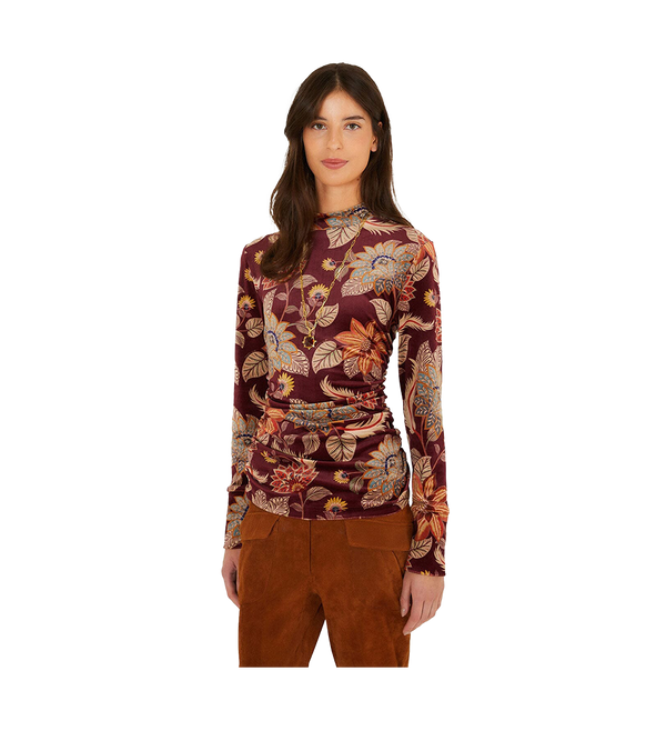 Farm Rio Delhi Velvet Blouse