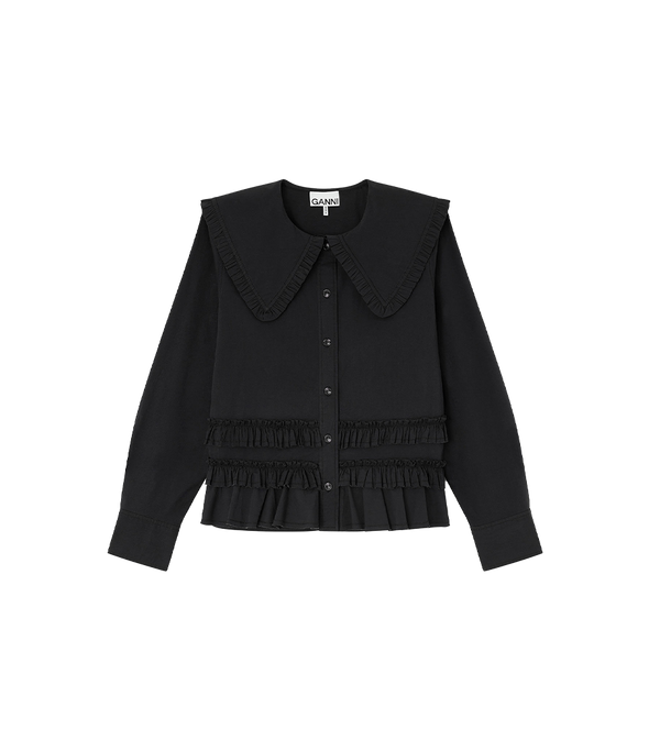 Ganni Ruffle Blouse