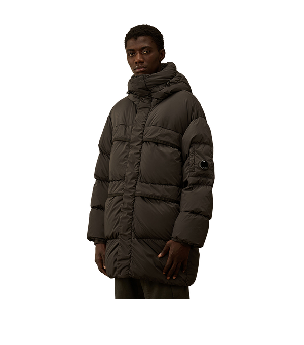 C.P. Company Nycra-R Long Hooded Down Jacket