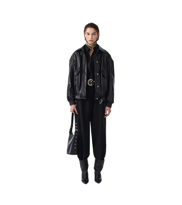 IRO Manka Oversized Leather Jacket
