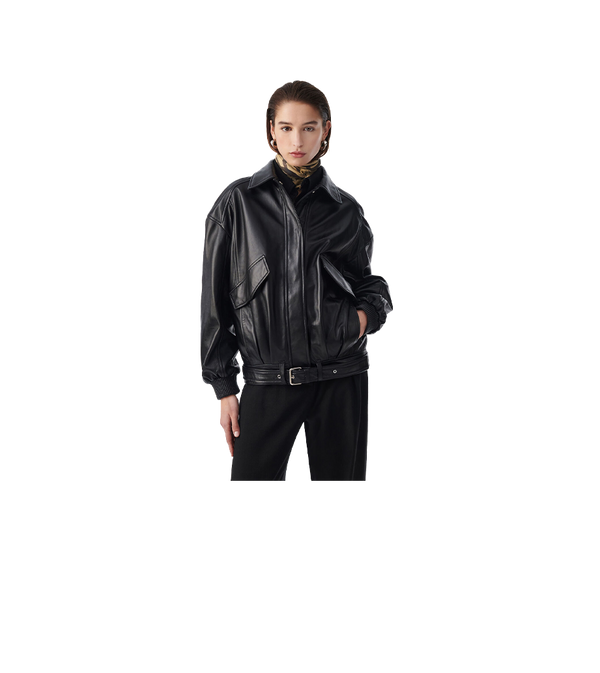 IRO Manka Oversized Leather Jacket