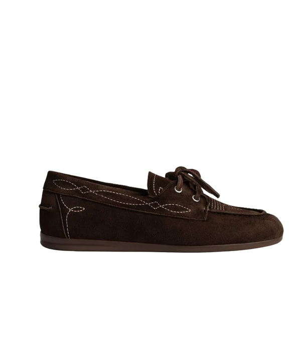 Posa Boat Loafer Prairie Suede