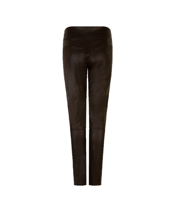 Ibana Pollie Croco Leren Broek