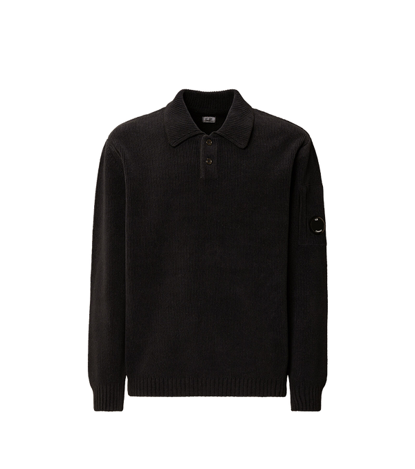 C.P. Company Cotton Chenille Polo Sweater