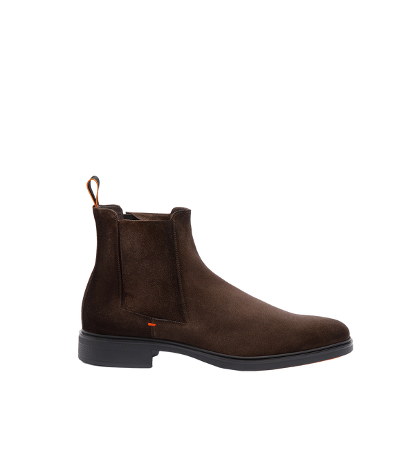 Santoni Suede Chelsea Boot