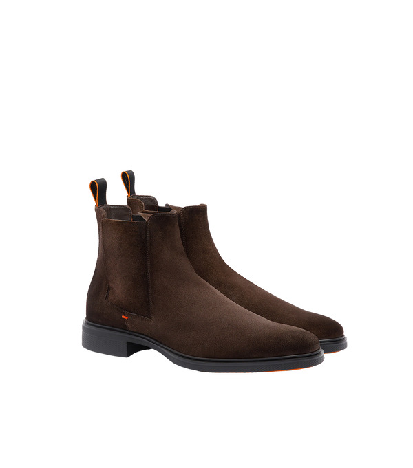 Santoni Suede Chelsea Boot