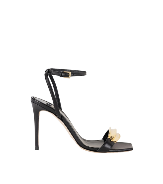 Elisabetta Franchi Leren Sandalettes