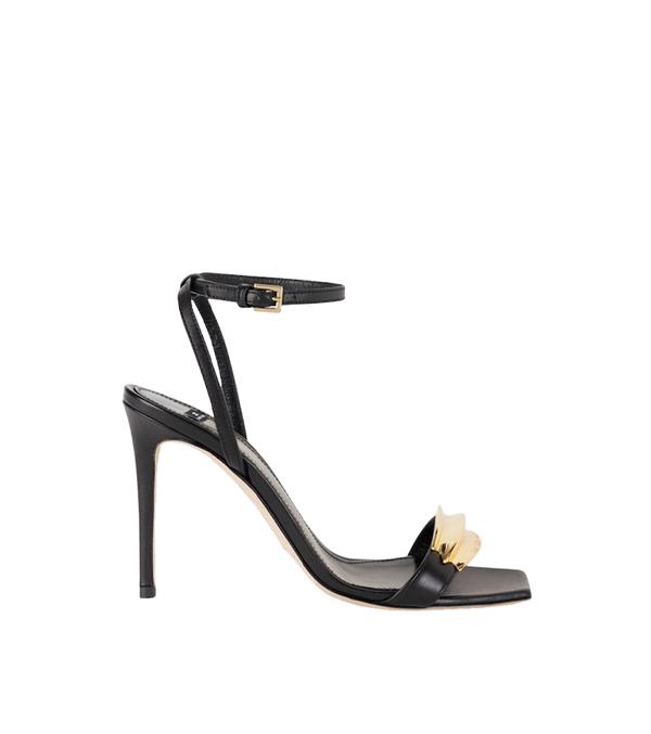 Elisabetta Franchi Leren Sandalettes