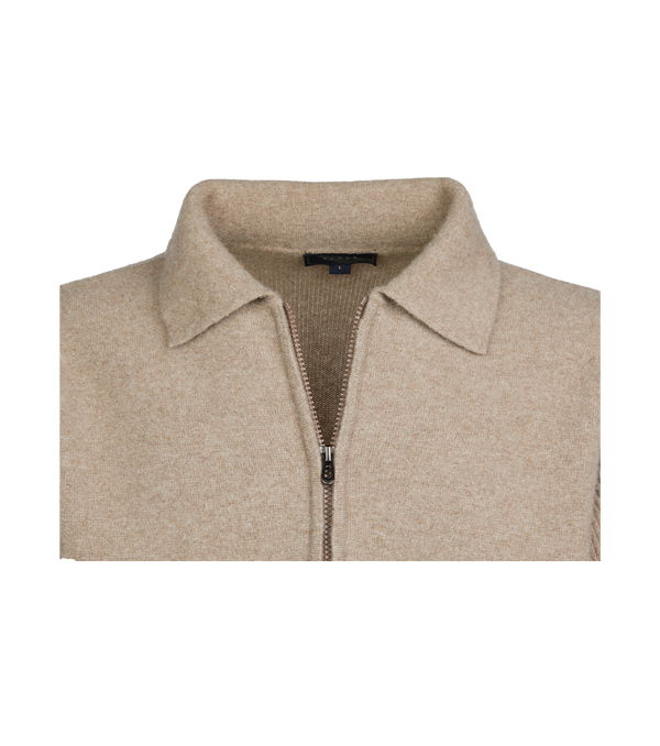 Sease Felted Half Zip Polo