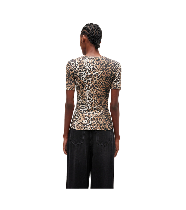 Ganni Leopard T-Shirt