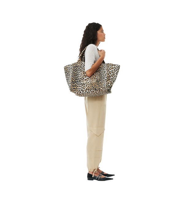 Ganni Leopard XXL Bag