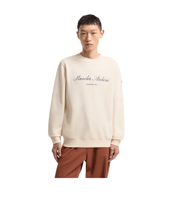 Moncler Cotton Blend Logo Sweater