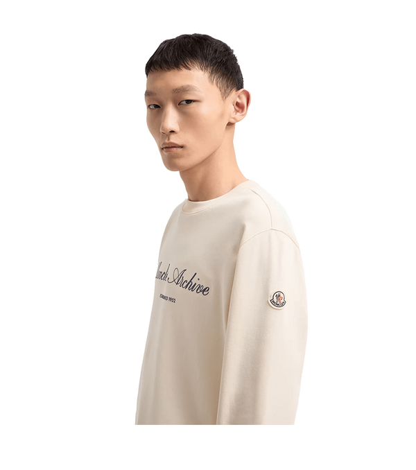 Moncler Cotton Blend Logo Sweater